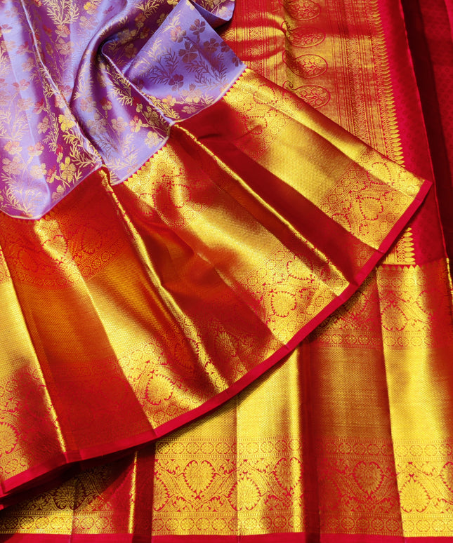 Kanchi Meenakari Brocade Pure handloom Silk Saree - KMP1634