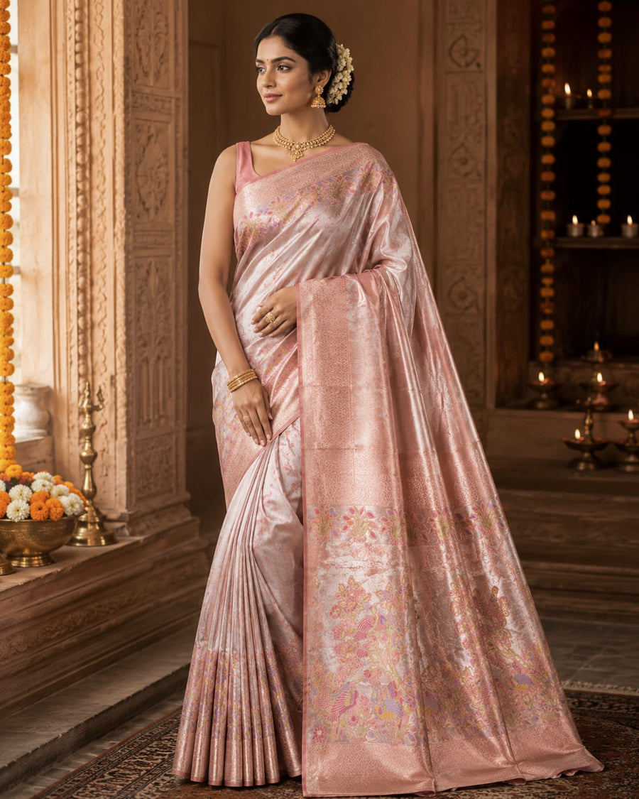 Banaras Tissue Allover Meenakari - BRS4