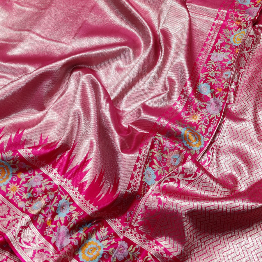 Banaras Tissue Paithani silk saree - BRS20