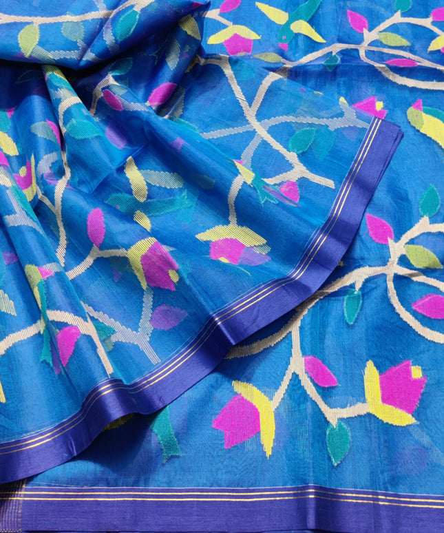 Jamdani handloom pure silk - JM14