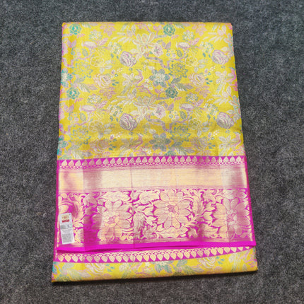 Kanchi Meenakari Brocade Pure handloom Silk Saree - KMP1785