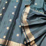 Kanchi pattu small border saree - KMP274