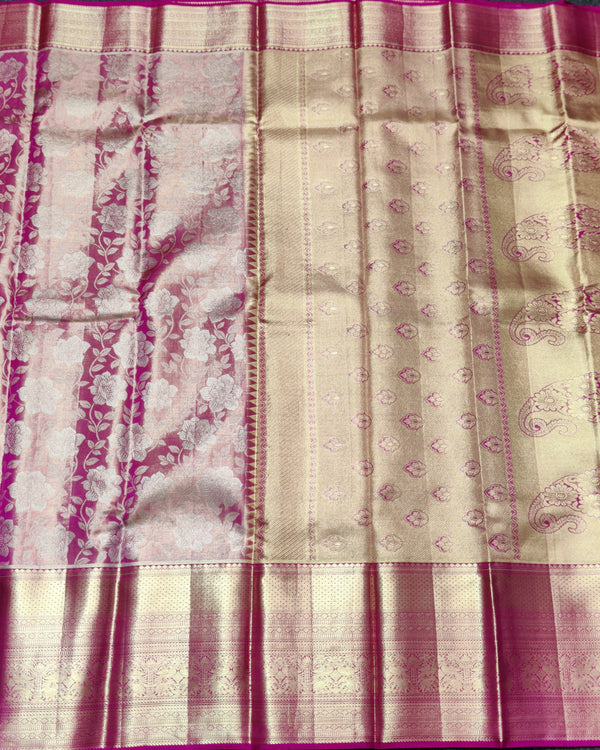 Kanchi Pattu Wedding Saree 50% Off -KMP203 alternate view