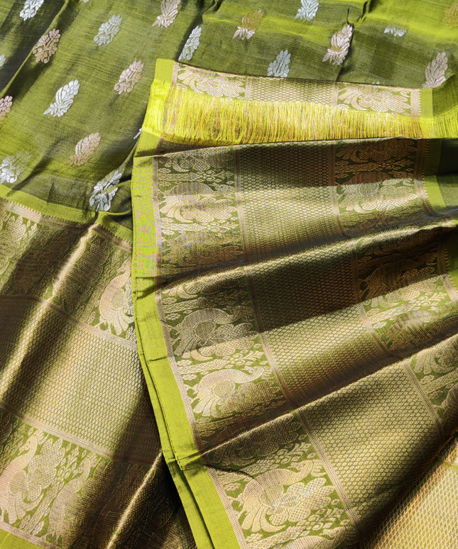 Kanchi Pattu Half Fine saree - HF216