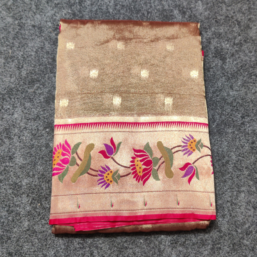 Banaras Tissue Paithani silk saree - BRS13