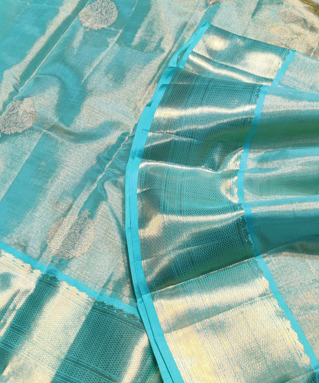 Kanchi Pure Handloom Tissue Silk Saree-KMP122