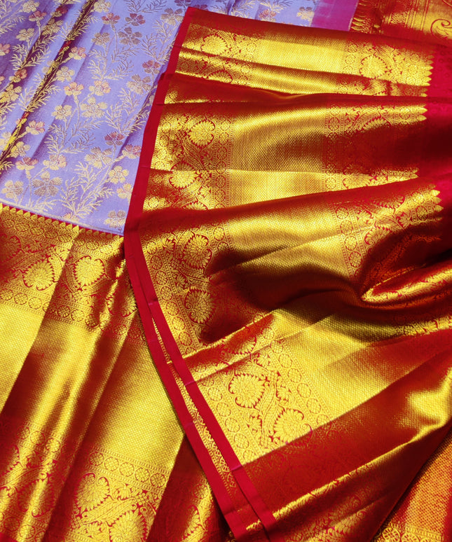 Kanchi Meenakari Brocade Pure handloom Silk Saree - KMP1634