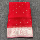 Chinon crepe silk saree -C14