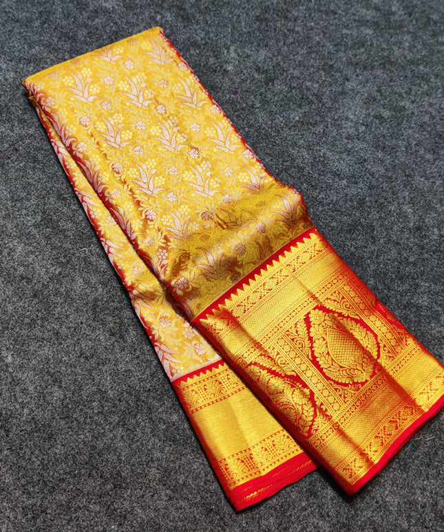 Kanchi Pattu Wedding Sarees @30% Off -KMP966