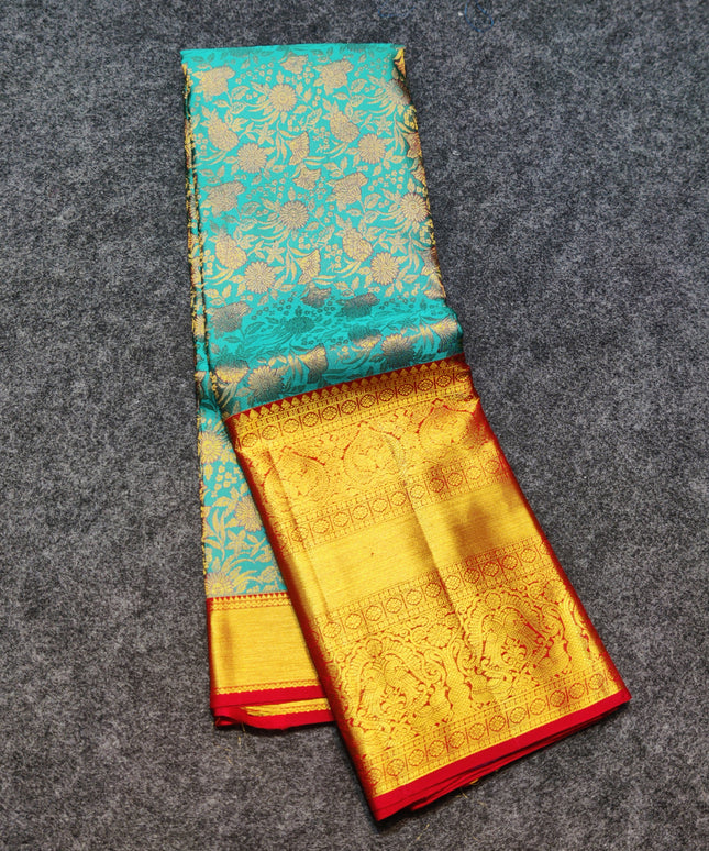 Kanchi Meenakari Brocade Pure handloom Silk Saree - KMP1993