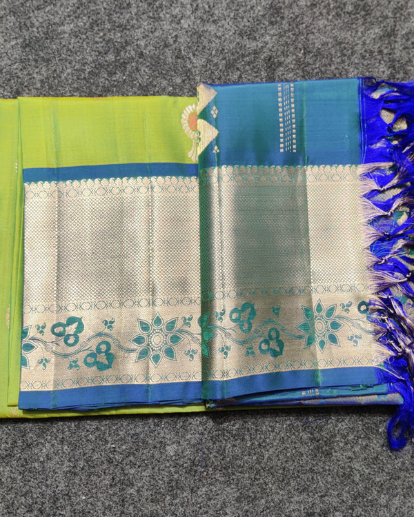 Meenakari kanchi lightweight pattu Saree - KMP113