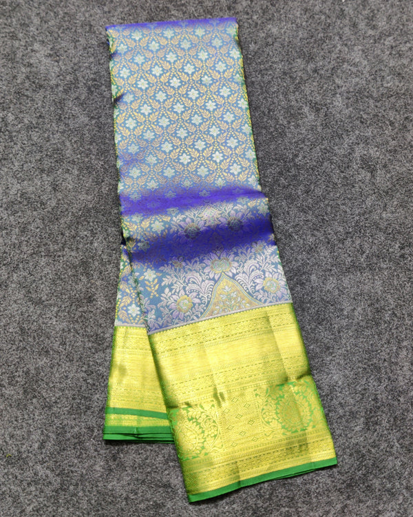 Kanchi Meenakari Brocade Pure handloom Silk Saree - KMP3212