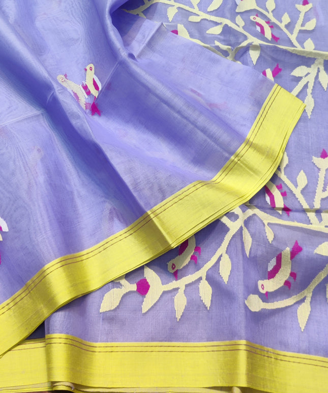 Jamdani handloom pure silk - JM05