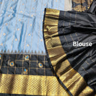 Gadwal Semi Silk Saree with Zari Checks – GSM04 at Jyothi Saree Mandir