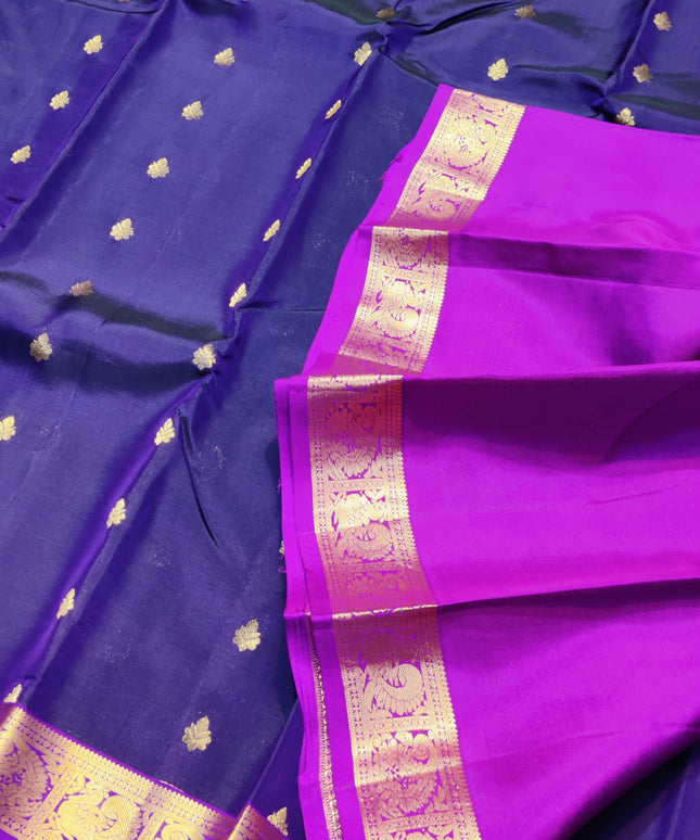 Kanchipattu small border saree - KMP202