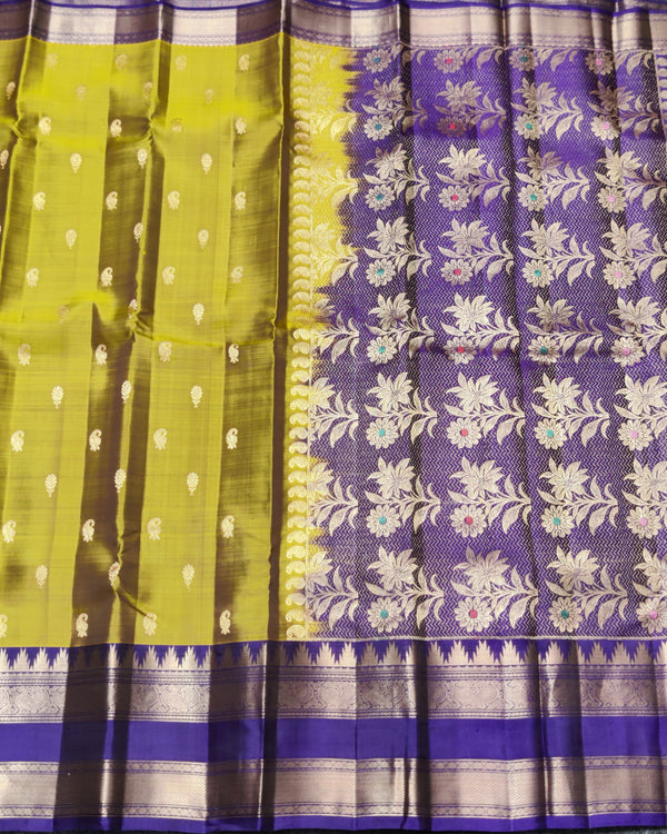Kanchi Vintage Gap border pattu - KMP270 alternate view