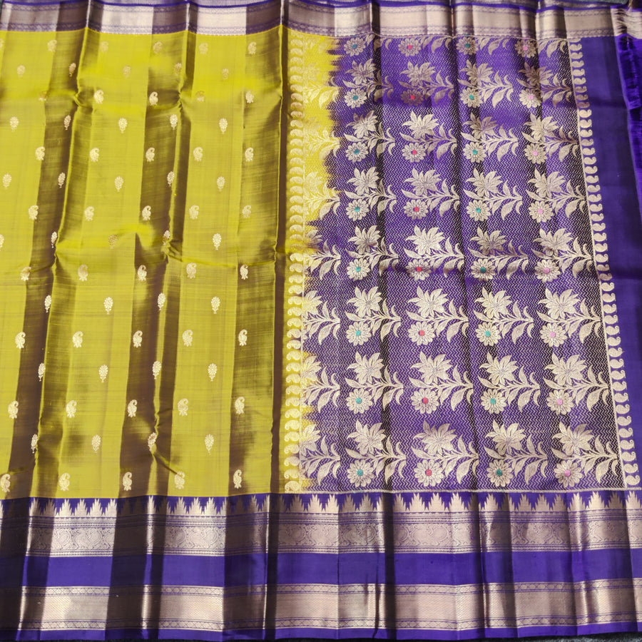 Kanchi Vintage Gap border pattu - KMP270