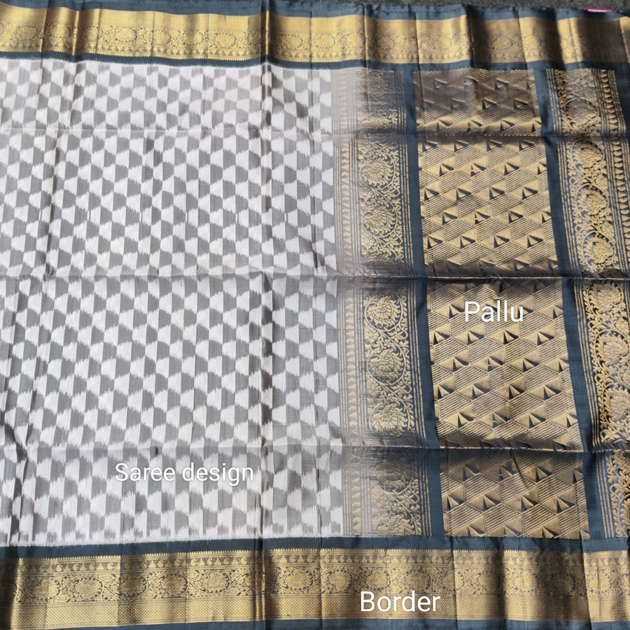 Ikkath Pure handloom silk saree - IKT01