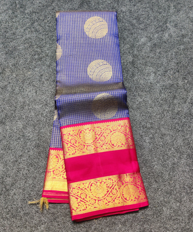 Kanchi Kuttu Vintage Handloom Pattu Saree - KMP3036