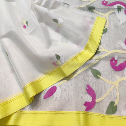 Jamdani handloom pure silk - JM03