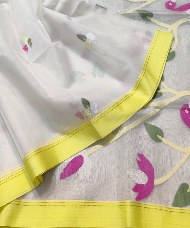 Jamdani handloom pure silk - JM03
