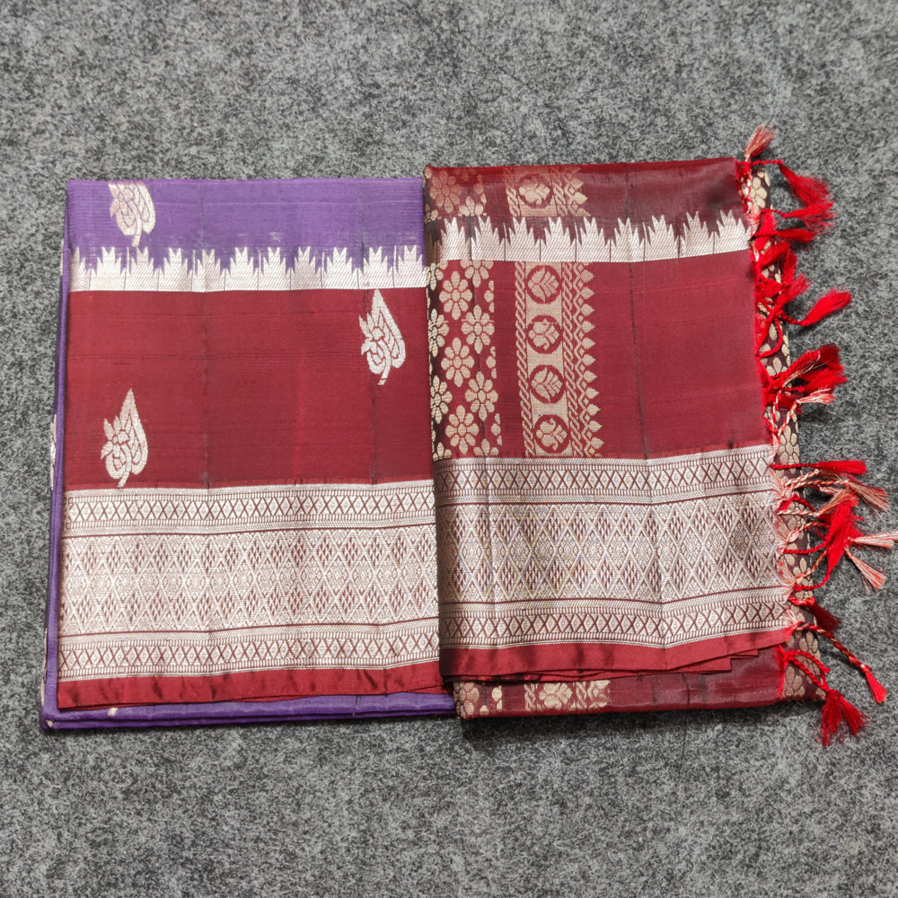 Lightweight pattu Scurt Border Saree - LWP07