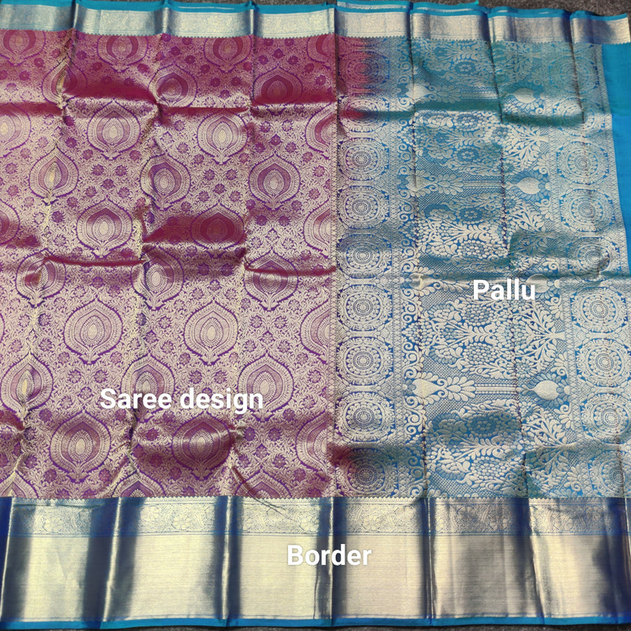 Kanchi pure Bridal wear saree @40% Off - KMP2002