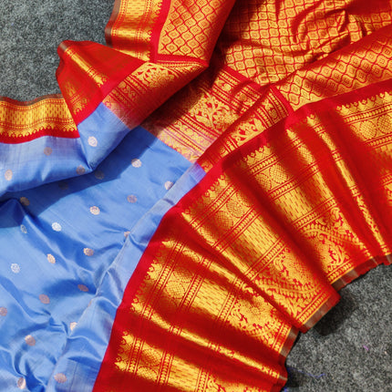 Gadwal pure handloom kuttu silk saree - GPS114