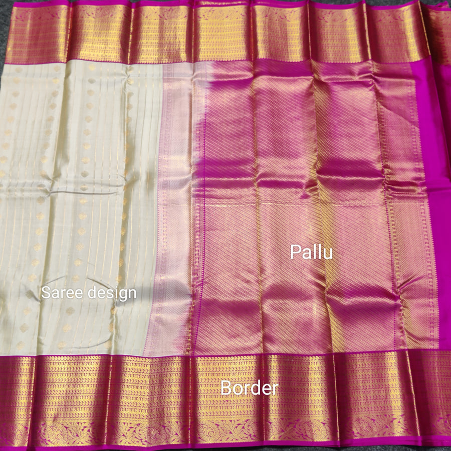 50% off Kanchi kuttu vintage Handloom saree - KMP95