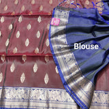Kanchi pattu small border sarees - KMP152