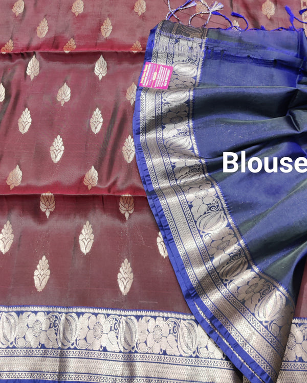 Kanchi pattu small border sarees - KMP152 alternate view