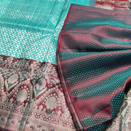 Kanchi Meenakari Brocade Pure handloom Silk Saree - KMP1981
