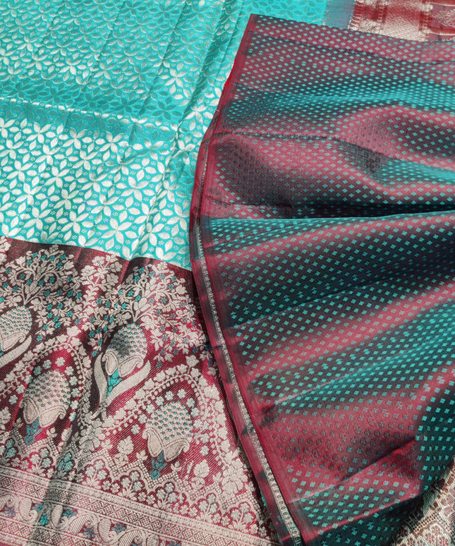 Kanchi Meenakari Brocade Pure handloom Silk Saree - KMP1981