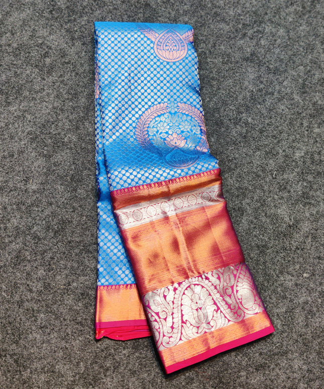 Kanchi pattu half fine Bridal Saree -HF278