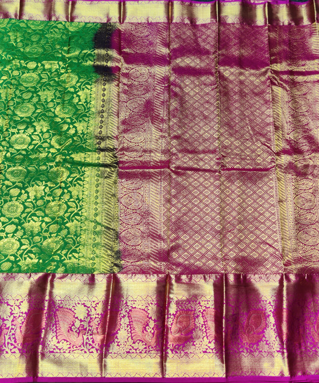 Kanchi pattu half fine Bridal Saree - HF05