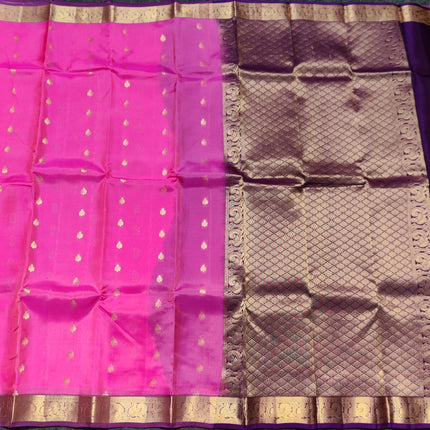 Kanchipattu small border saree - KMP204