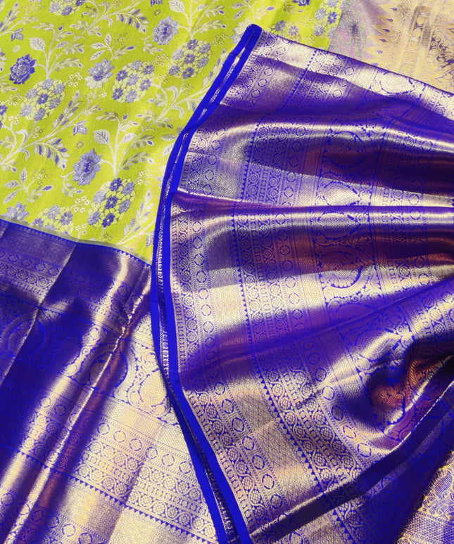 Kanchi Meenakari Brocade Pure handloom Silk Saree - KMP1782