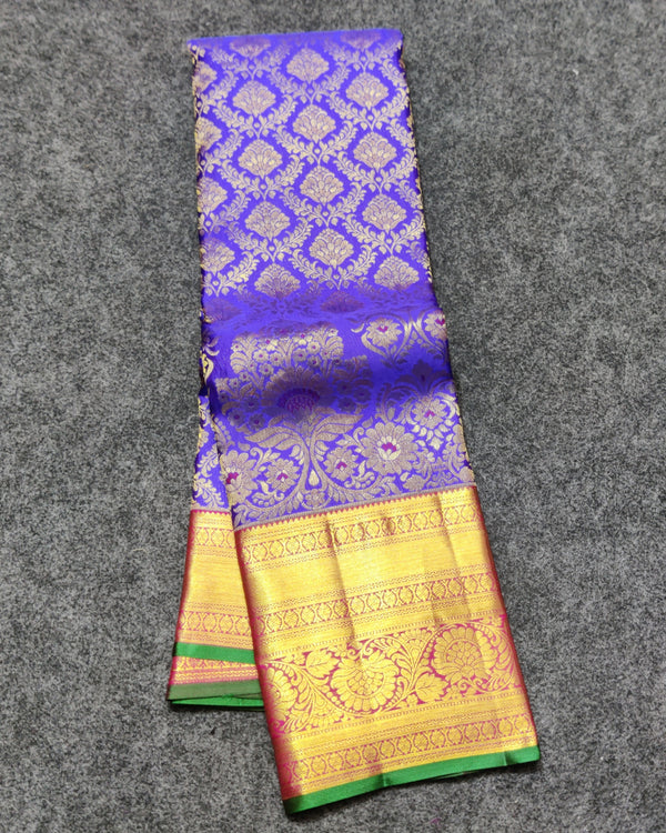 Kanchi Meenakari Brocade Pure handloom Silk Saree - KMP3210