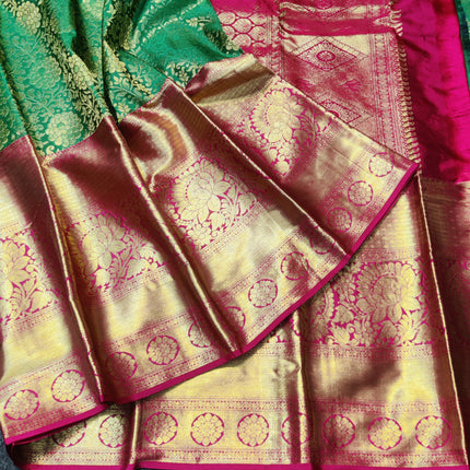 Kanchi pattu half fine bridal wear saree HF33