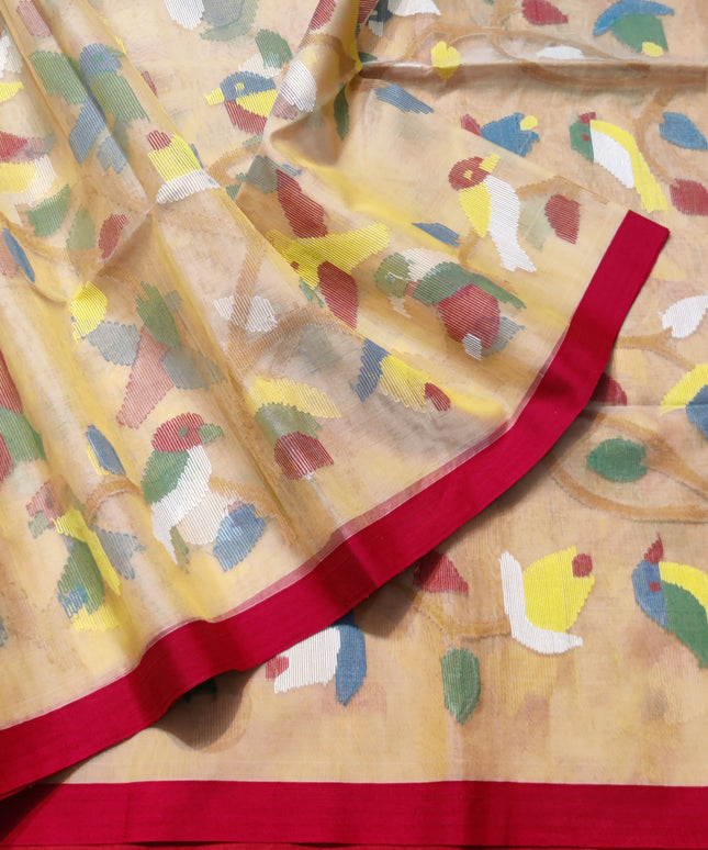 Jamdani handloom pure silk - JM13
