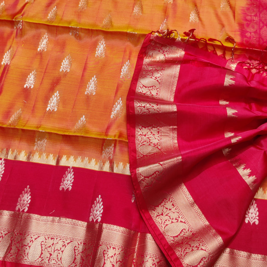 Lightweight pattu Scurt Border Saree - LWP356