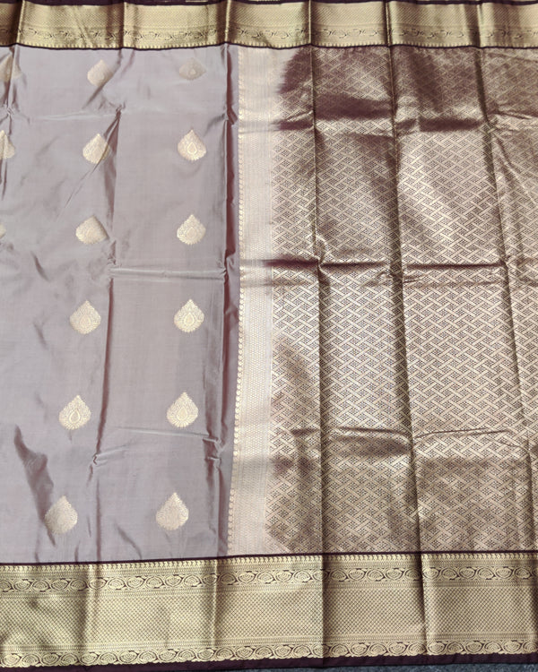 Kanchi semi vintage silk Saree -KS25 alternate view