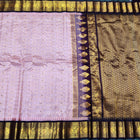 Gadwal Handloom Pure Silk Check Saree with Temple Border – GPS45