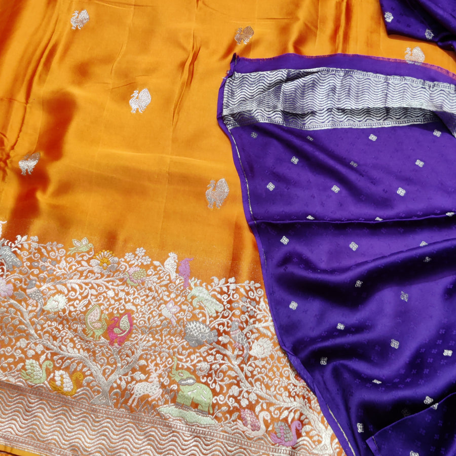 Mashru satin Silk Saree- MS26