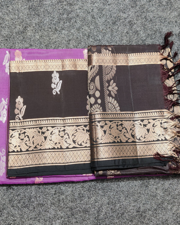 Lightweight pattu Scurt Border Saree - LWP3032