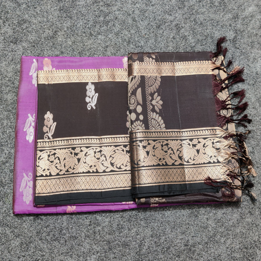 Lightweight pattu Scurt Border Saree - LWP3032
