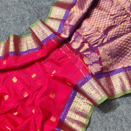 Gadwal Sico Silk Saree - GS164