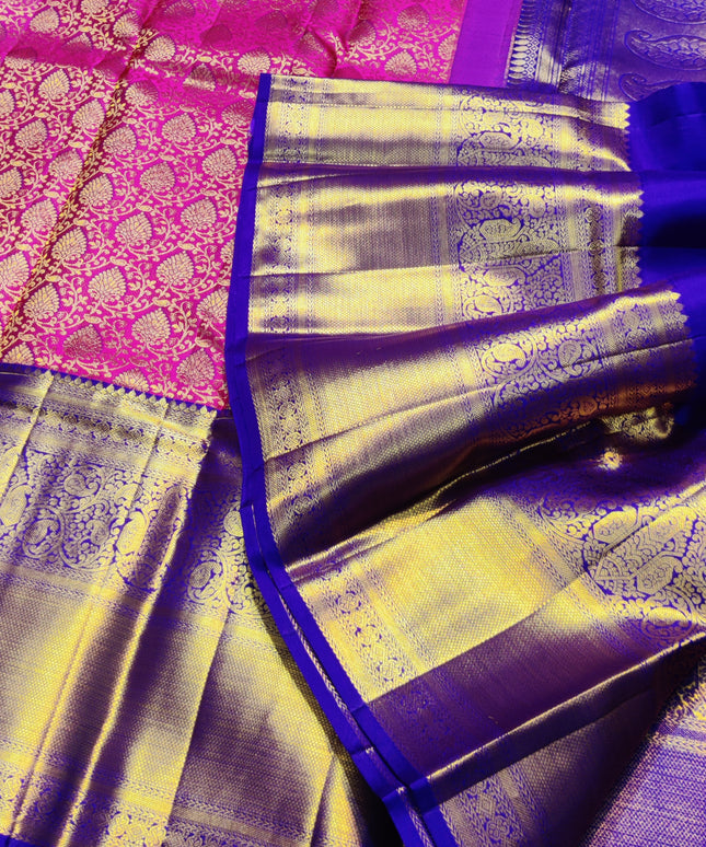 Kanchi Meenakari Brocade Pure handloom Silk Saree - KMP1994