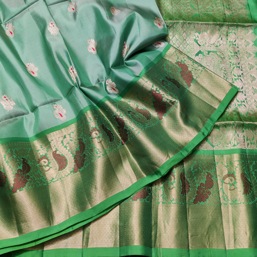 Meenakari kanchi lightweight pattu Saree - KMP146