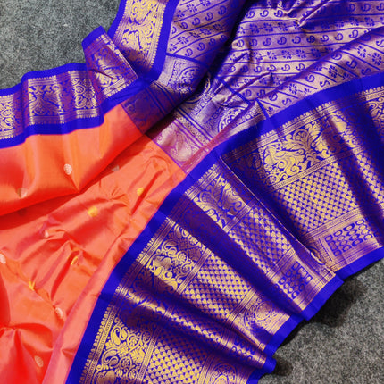 Gadwal pure handloom kuttu silk saree - GPS120